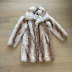 Silence + Noise Faux Fur Jacket